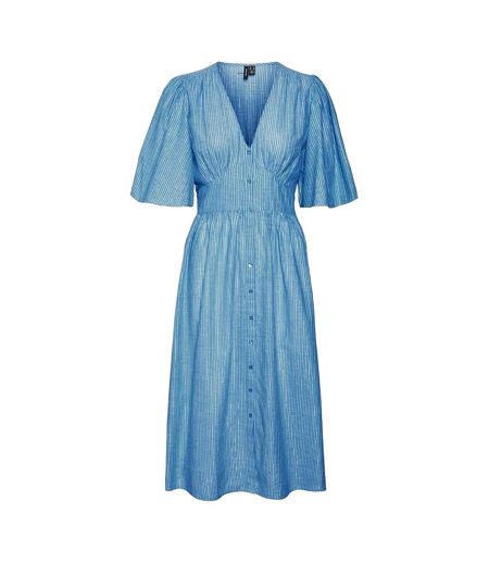 Robe Mi-longue Ines Femme Bleu Vero Moda