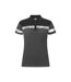 Womens/ladies Progression Pique Polo Shirt Grey Black Projob-1