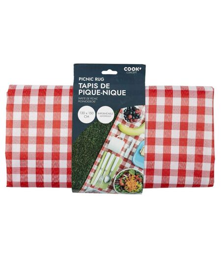 Nappe de Pique-Nique Champêtre 130x150cm Rouge
