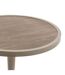 Table de jardin bistro ronde en aluminium effet bois 2 places OVIALON - Lin et argile-4