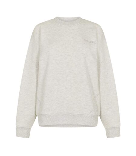 Sweat Motif/style Classique Femme Blanc Cassé Chiné USA Pro