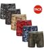 Boxers Motif/style Camouflage Homme Bleu Rouge Olive Sable Vert Gris Norfolk & Way-1