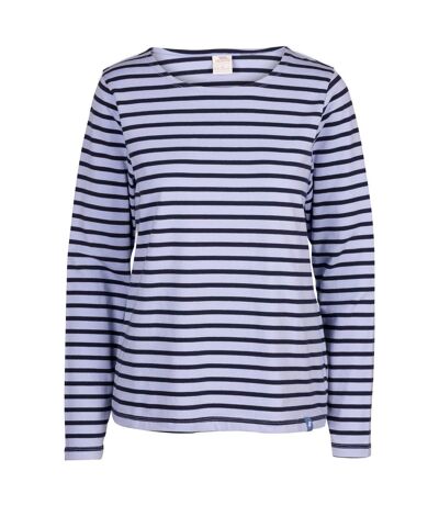 Womens/ladies karen yarn dyed stripe shirt cool blue Trespass