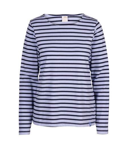 Womens/ladies karen yarn dyed stripe shirt cool blue Trespass