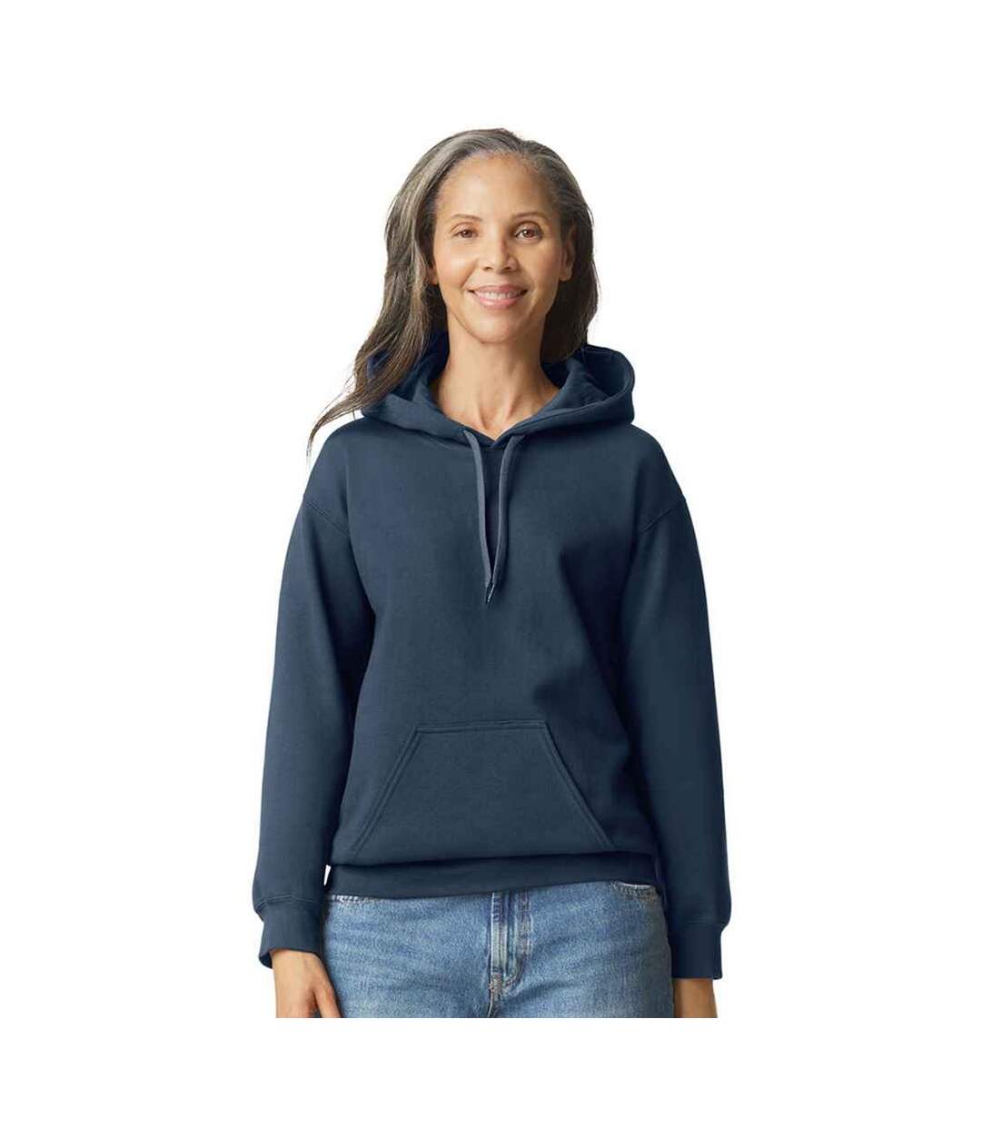 Sweat À Capuche Homme Bleu Crépuscule Gildan-1