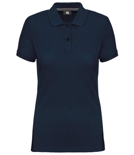 Polo manches courtes - Femme - WK275 - bleu marine