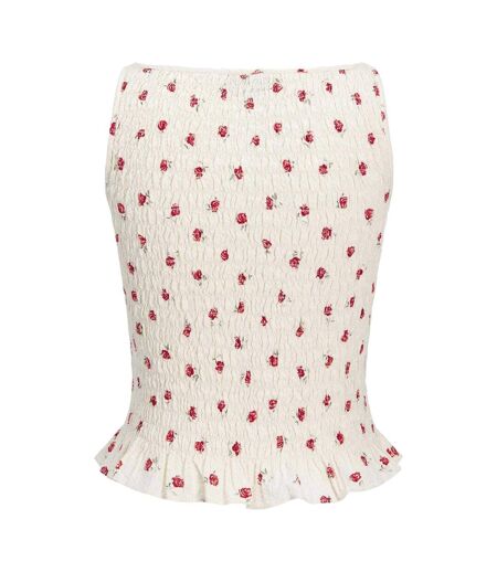 Débardeur Motif/style Rose Femme Glace Vanille JJXX