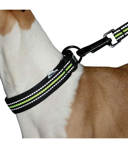 Weatherbeeta Reflective Dog Collar (Black/Yellow) (XL) - UTWB1782