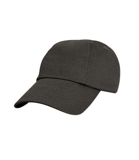 Casquette à profil bas en coton pour enfants noir Result Headwear