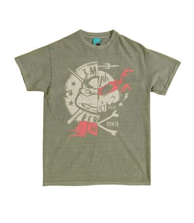 T-shirt Motif/style Fendu Adulte Vert Teenage Mutant Ninja Turtles
