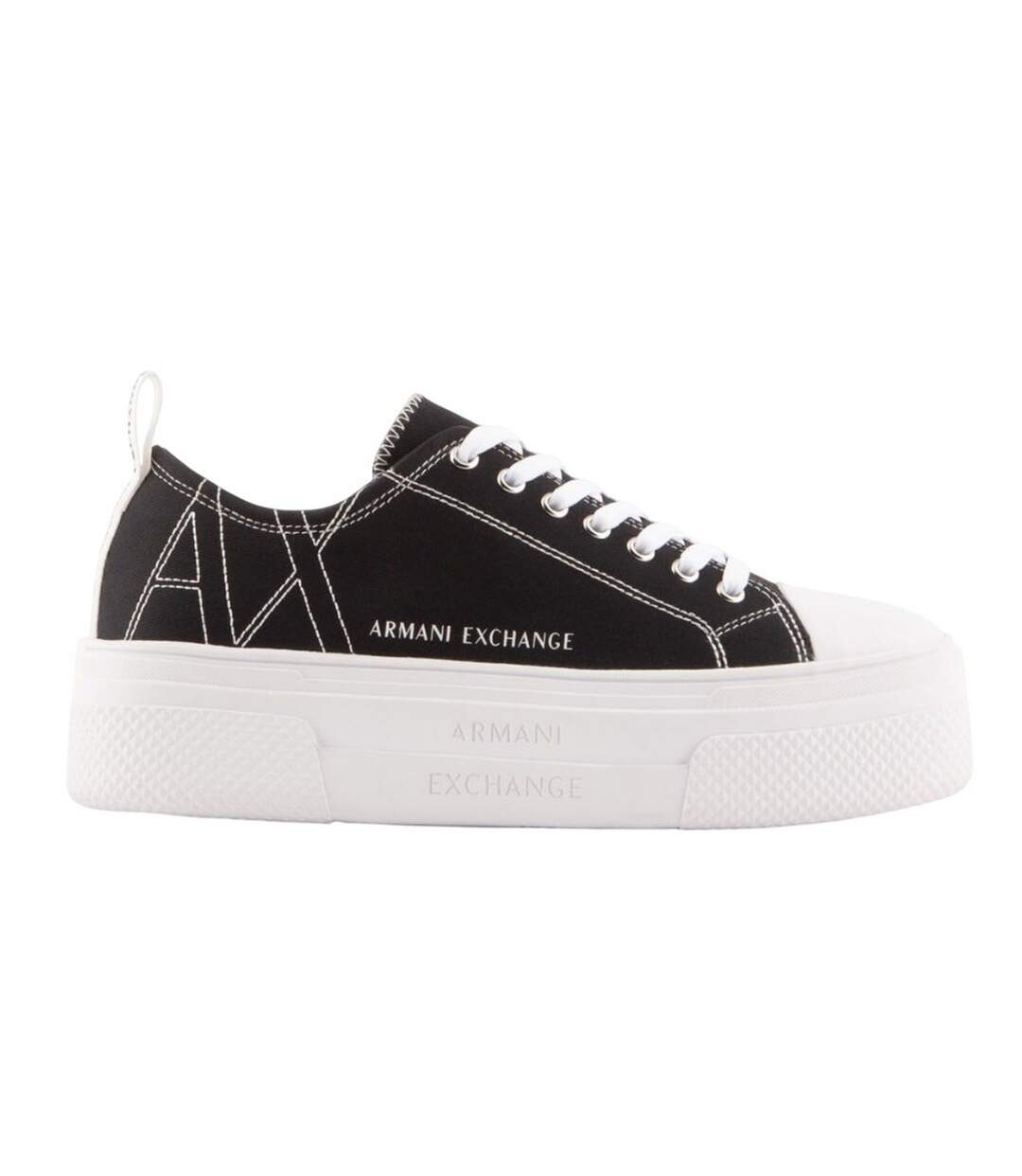 Baskets Femme Noir Blanc Armani Exchange-2