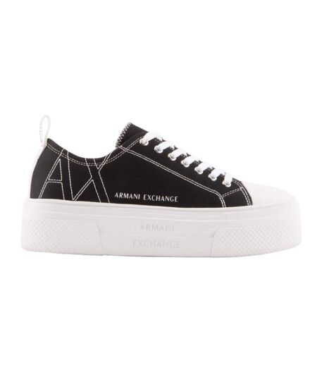 Baskets Femme Noir Blanc Armani Exchange