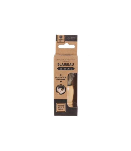 Blaireau de Rasage en Bois Homme 10cm Beige