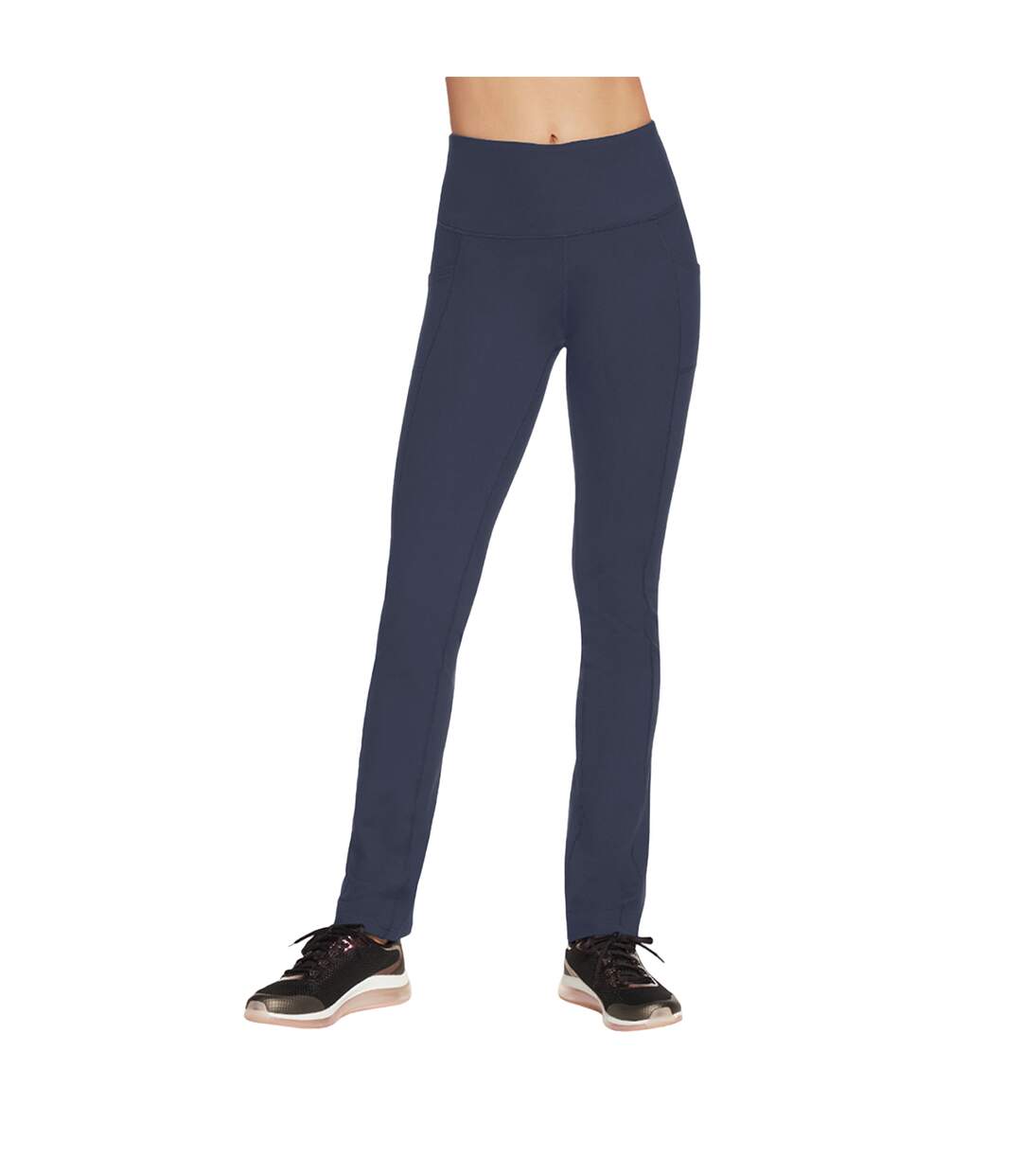 Womens/ladies Go Walk Jogging Bottoms Navy Skechers-2
