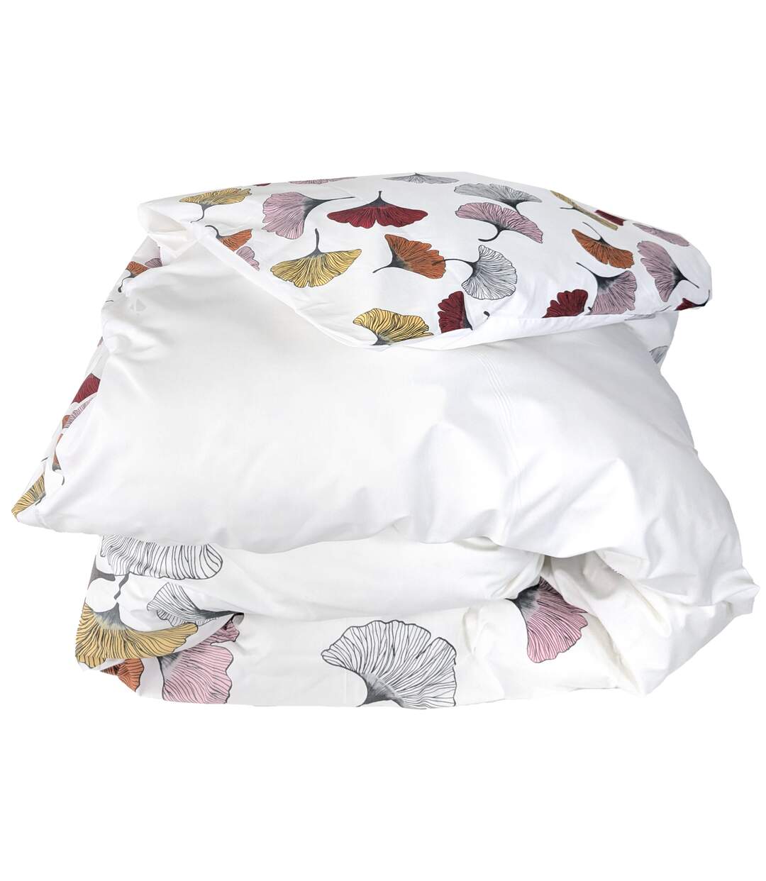 Housse de couette percale pur coton GINKGO-1