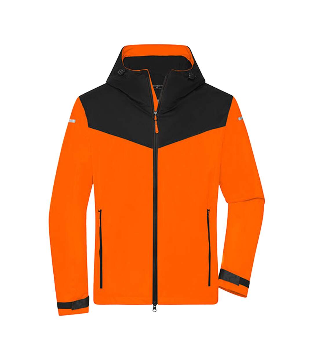 Veste Softshell Homme Orange Néon Noir James And Nicholson-1