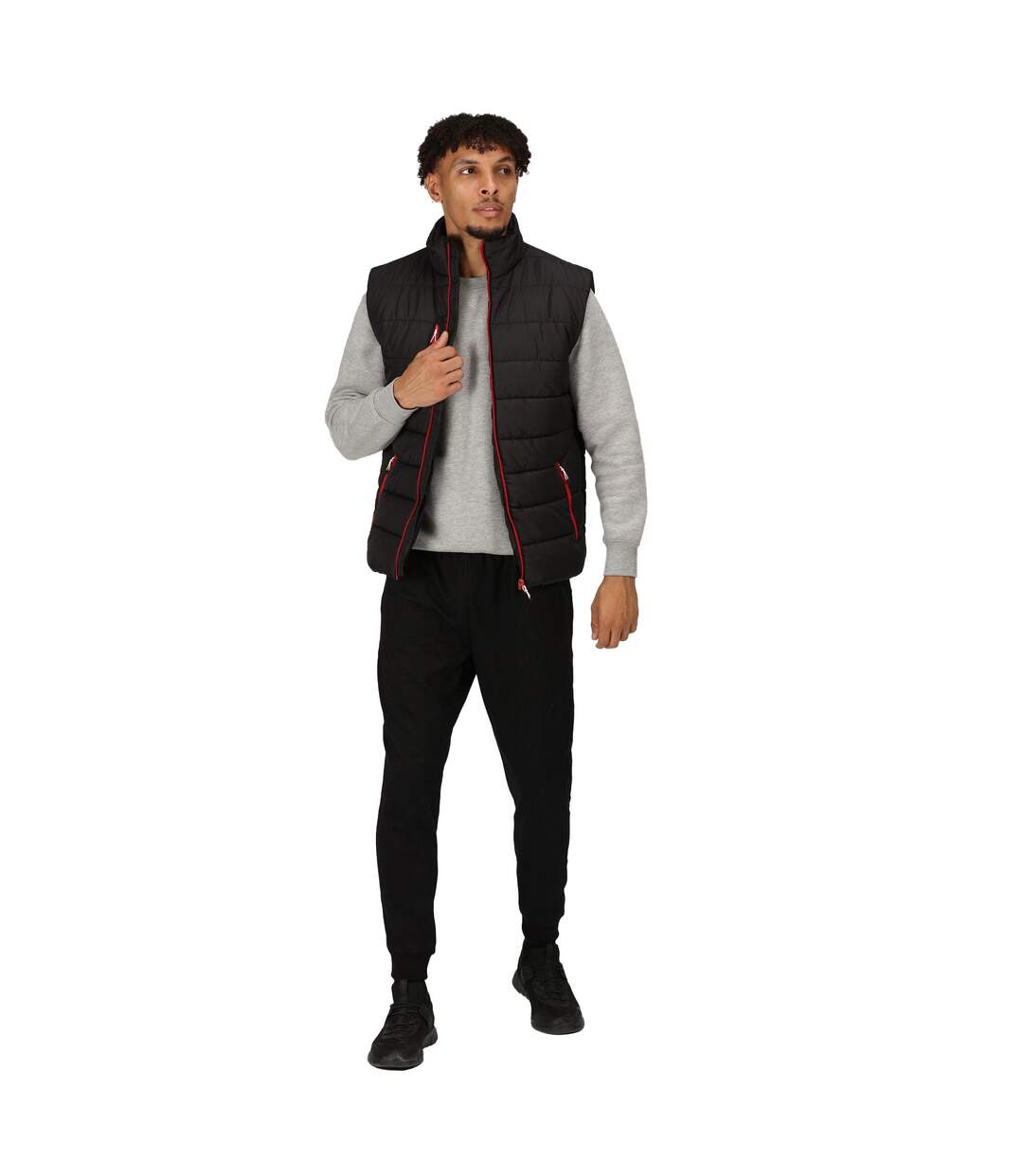 Veste Sans Manches Navigate Homme Noir Rouge Classique Regatta-1