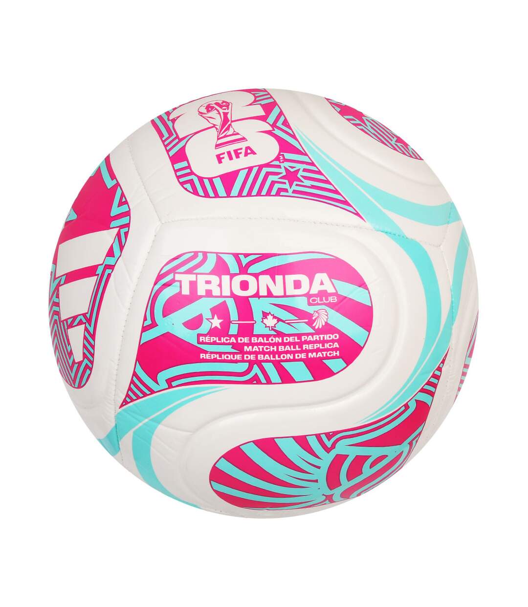 Ballon De Foot Pour Match Coupe Du Monde 26 Motif/style Coupe Du Monde De La Fifa 26 Trionda Taille 4 Blanc Adidas-1