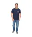 Mens Milestan T-shirt Navy Bewley & Ritch-4