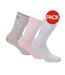Chaussettes Style À Rayures Femme Rose Bleu Gris Lee-1