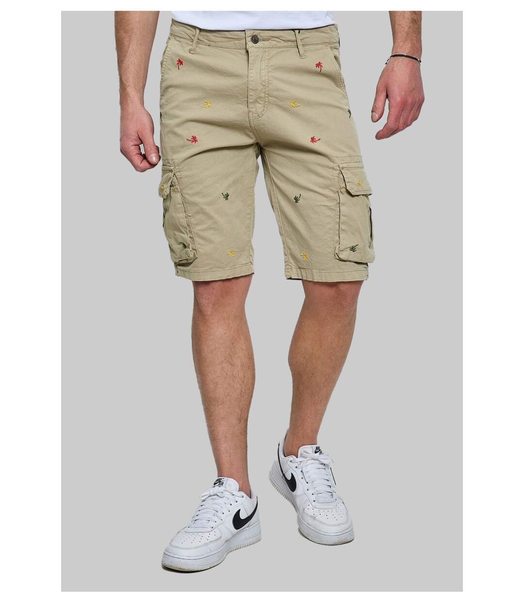 Short Cargo à motifs