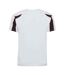 T-shirt Adulte Blanc Noir Vif AWDis Cool-2