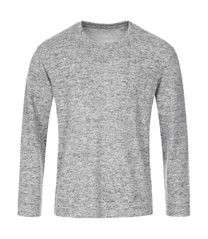T-shirt manches longues - Homme - ST9080 - gris clair mélange