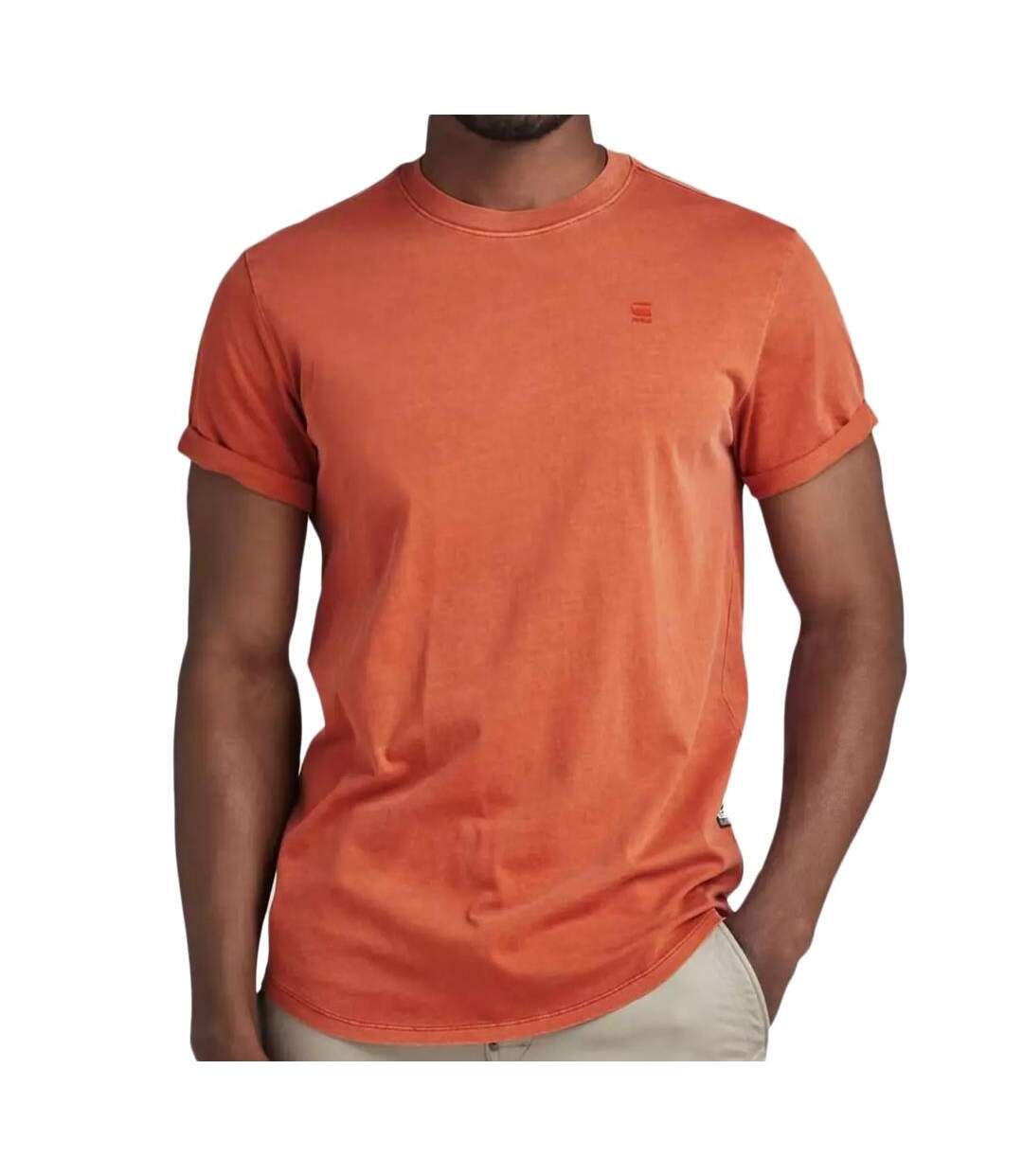 T-shirt Orange Homme G-Star Raw D16396-B353 - S-1