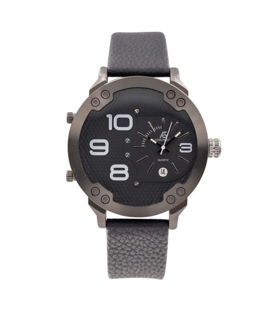 Beau Coffret Montre XL Homme Noir CHTIME-1