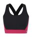 Brassière de sport swift femme noir / rose foncé Dare 2B