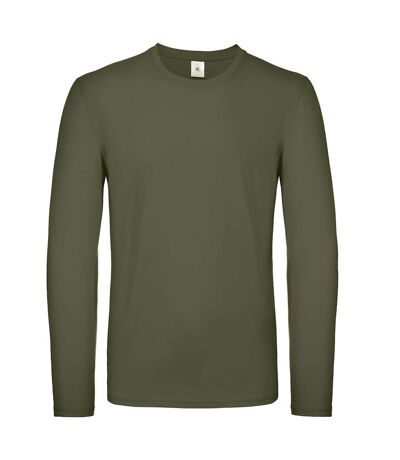 B&C Mens E150 Long Sleeve T-Shirt (Urban Khaki)