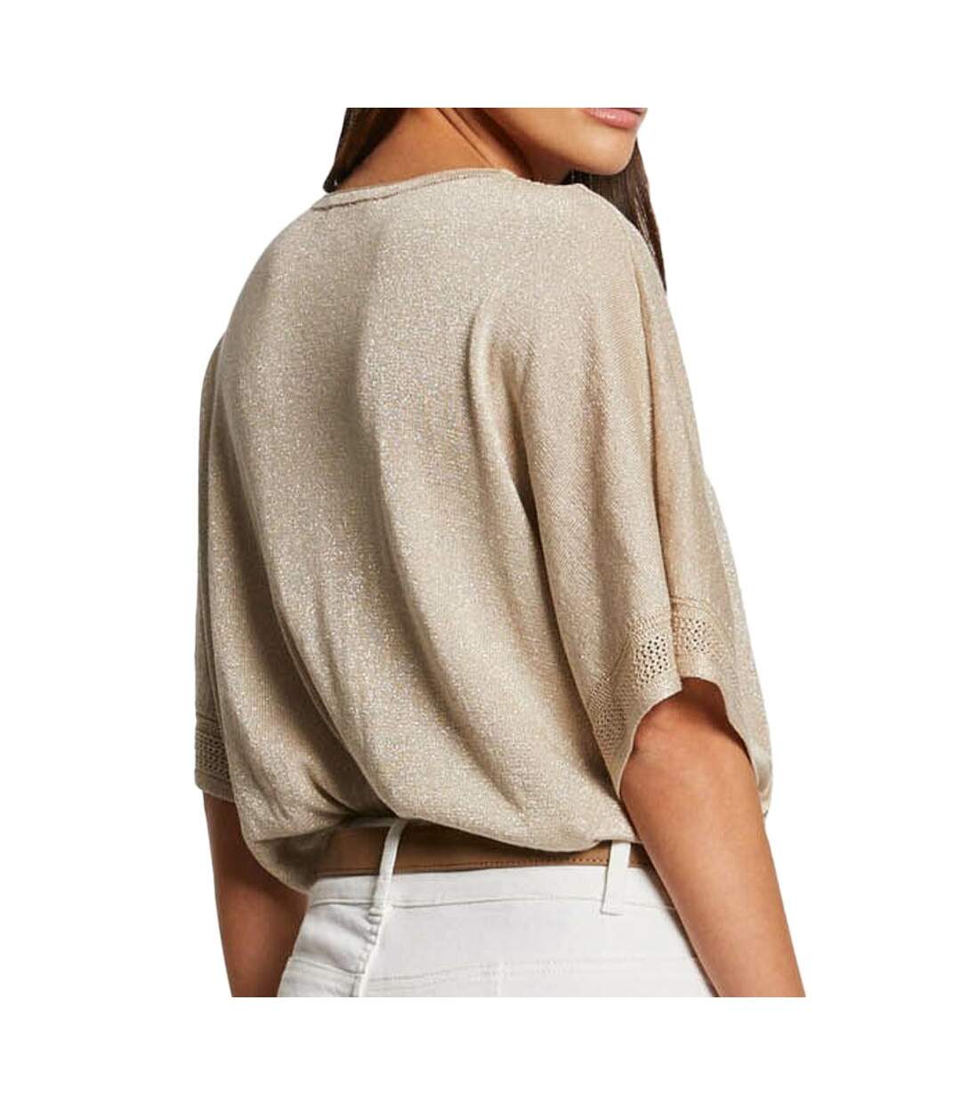 Pull beige femme morgan mchris-2
