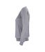 Womens/ladies Oakville Knitted Sweatshirt Grey Melange Cutter & Buck-3
