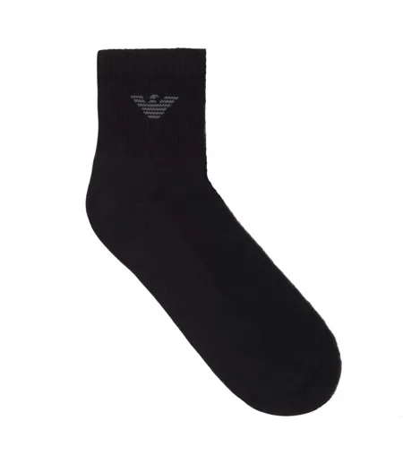 Pack Of 3  Mens Logo Trainer Socks  Black Emporio Armani