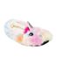 Womens/ladies Unicorn Plush 3d Mule Slippers Multicoloured K Collection-1