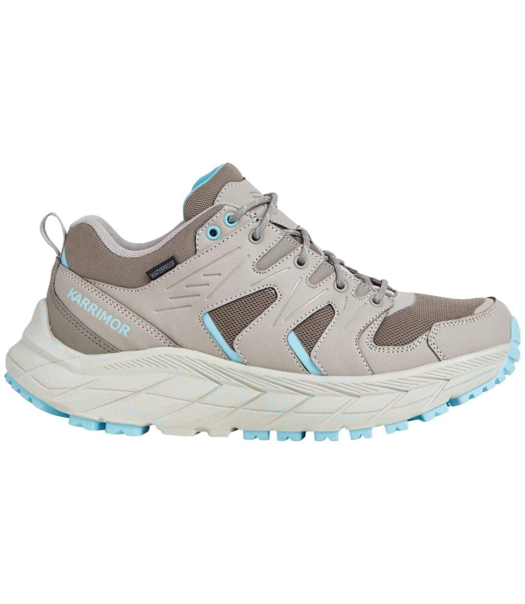 Chaussures De Randonnée Femme Beige Taupe Vert Sarcelle Karrimor-4