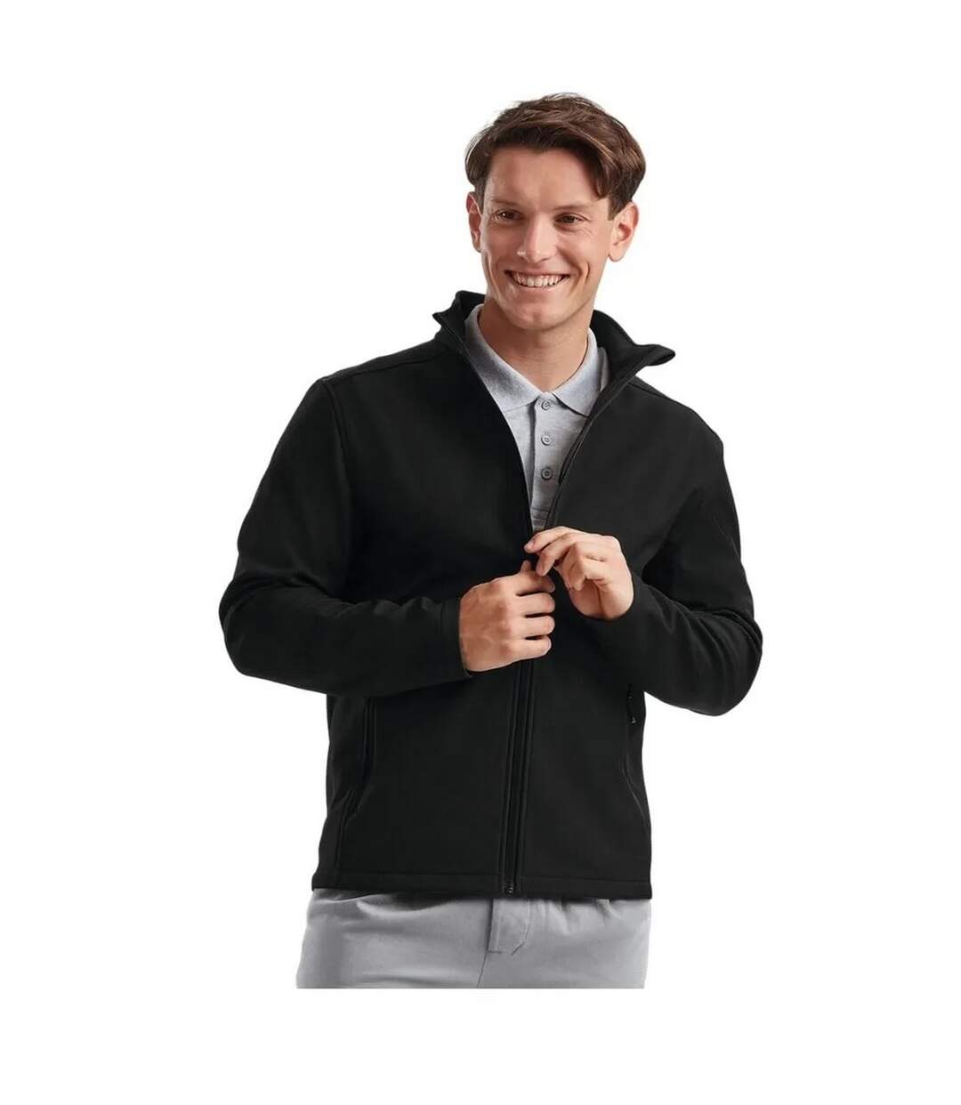 Veste Softshell Essential Homme Noir Russell-1