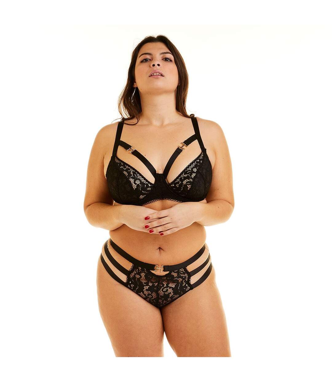 Soutien-gorge grand maintien noir Danger