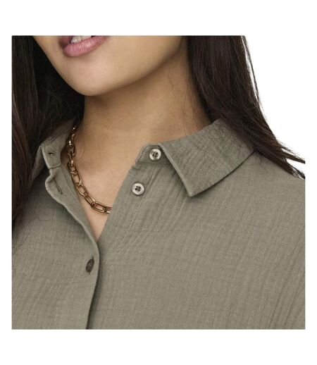 Chemise marron femme jdy theis 15271018 - l