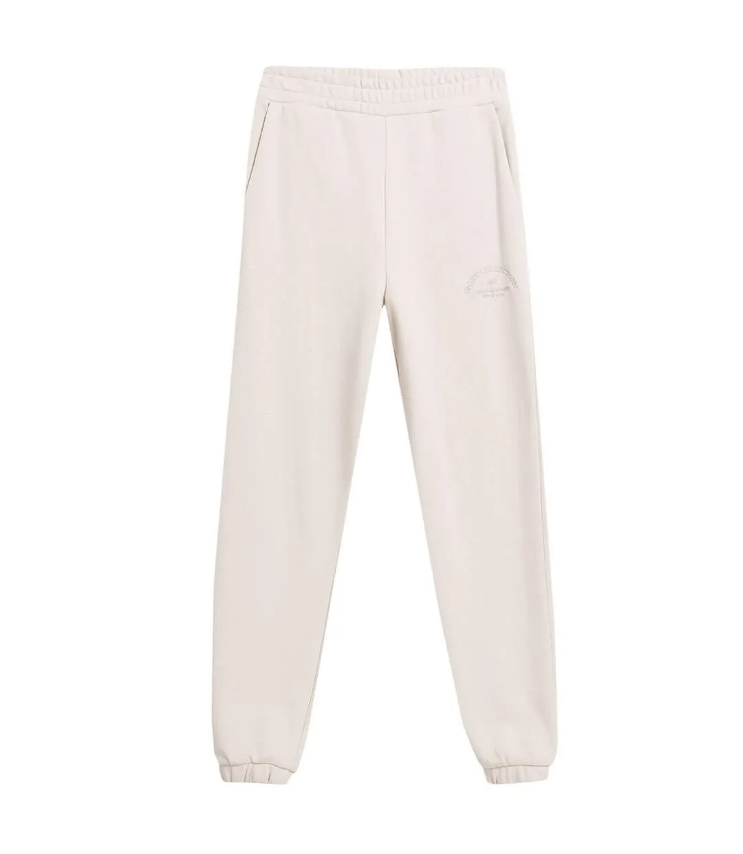 Pantalon De Jogging Cas F472 Femme Beige 4F-2