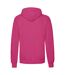 Mens Classic Hooded Hoodie Fuchsia Fruit Of The Loom-2