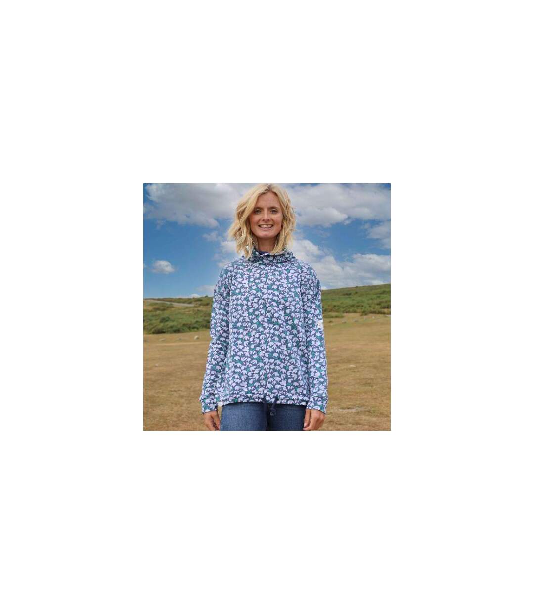 Sweat Motif/style Imprimé Femme Émeraude Lazy Jacks-1