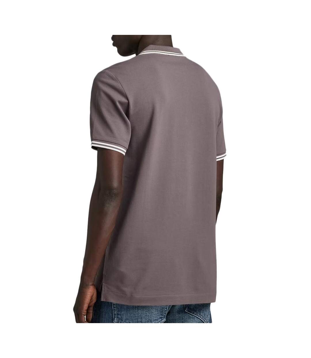 Polo Gris Homme G-Star Raw Dunda - L