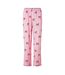Womens/ladies Back To Bed Pyjama Set Red Urban Threads-4