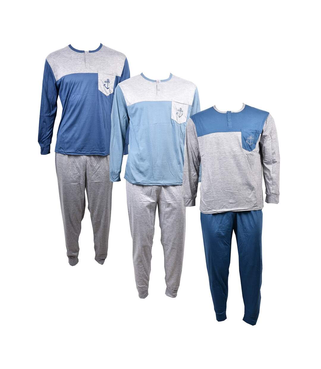 Pyjama Homme Long Eco 2310 BLEU-4