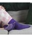 1 Pack Ladies Cosy Non Slip Thermal Slipper Socks with Grippers-4