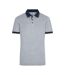 Polo Homme Gris Chiné Bleu Marine James And Nicholson-1