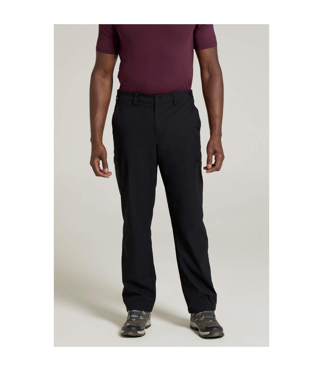 Pantalon trek homme noir vif Mountain Warehouse-1