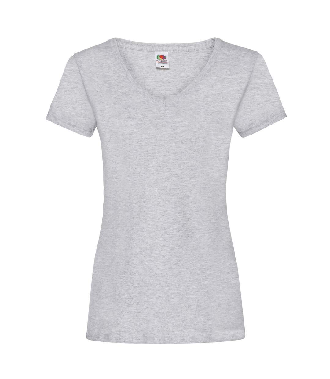 T-shirt femme gris chiné Fruit of the Loom