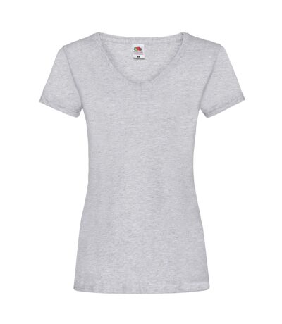 Fruit of the Loom Womens/Ladies Heather V Neck Lady Fit T-Shirt ()